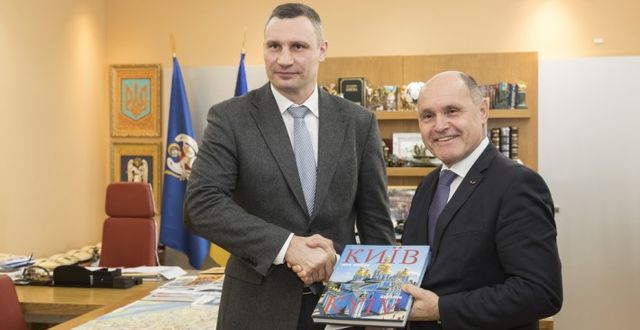 Віталій Кличко зустрівся із головою Національної Ради Республіки Австрія Вольфгангом Соботкою